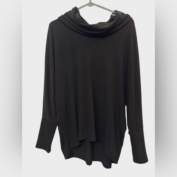 Sunday Sweaters - Sunday‎ Black Cowl Neck Flowy Top
